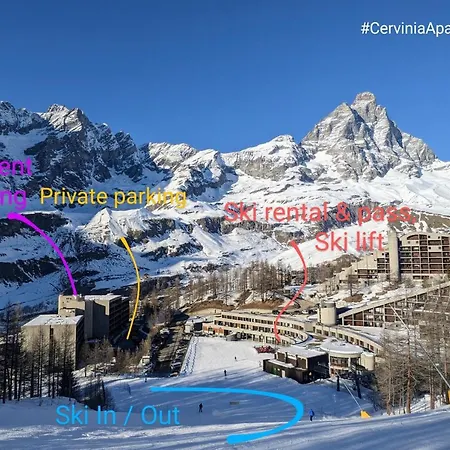 Cervinia 2121 - & Mountain Panorama Lägenhet *